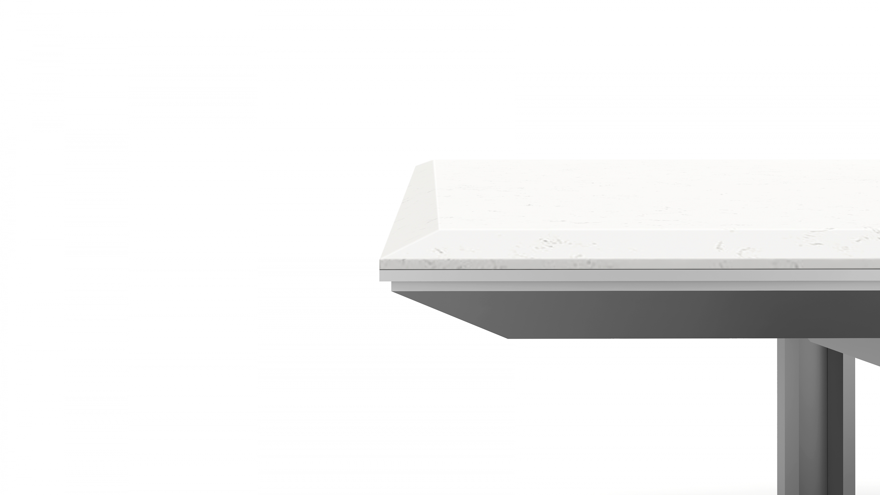 Ascari Conference Table Haida Quartz Top With Chamfer Edge Open