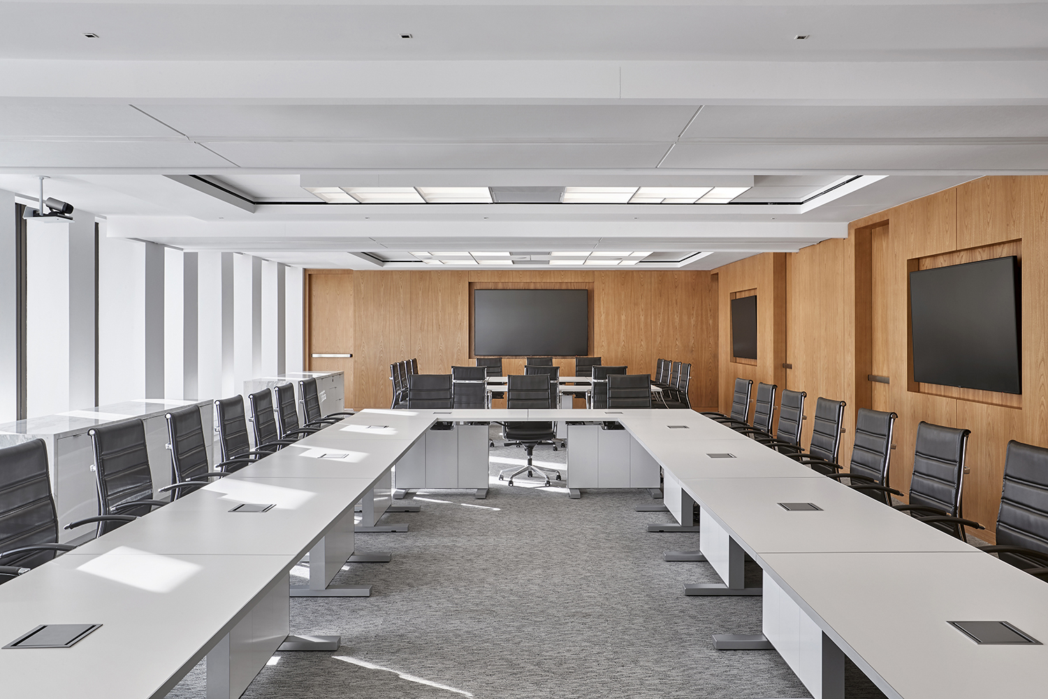 Approach Reconfigurable Tables U Shape White Laminate Top Cloud