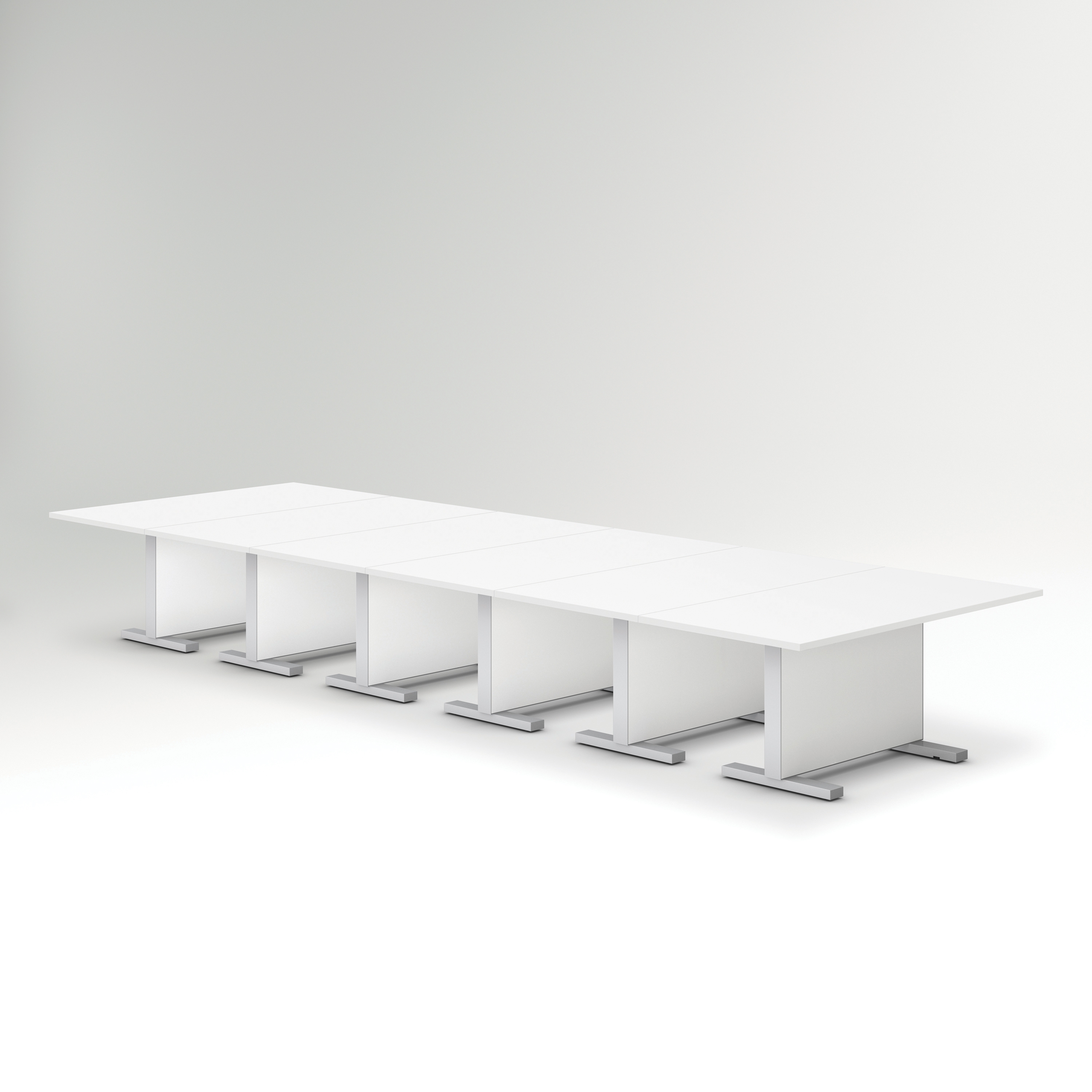 Preview of Approach | Reconfigurable Tables | Bright White Laminate Table | Conference