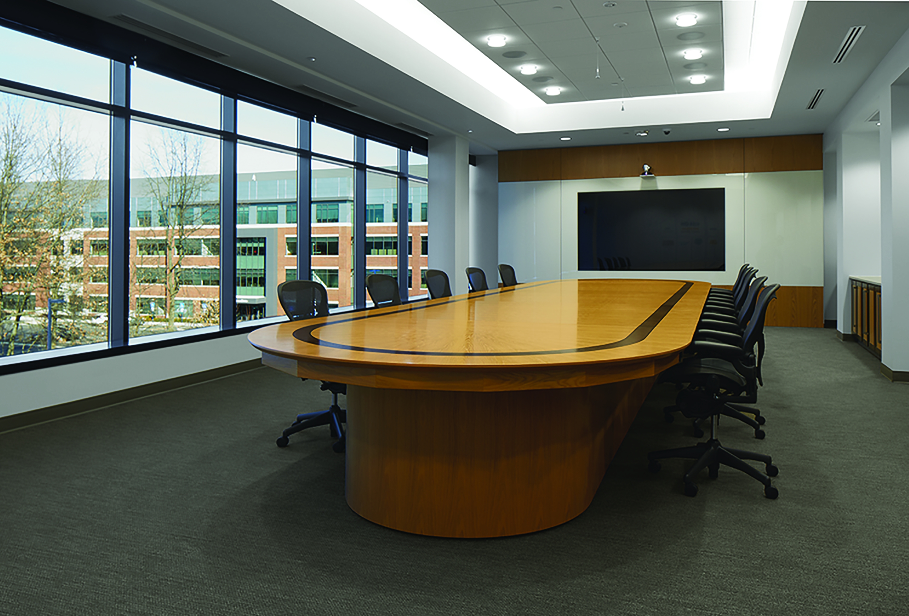 Forte | Conference Table | Custom | Racetrack Custom Veneer Top ...
