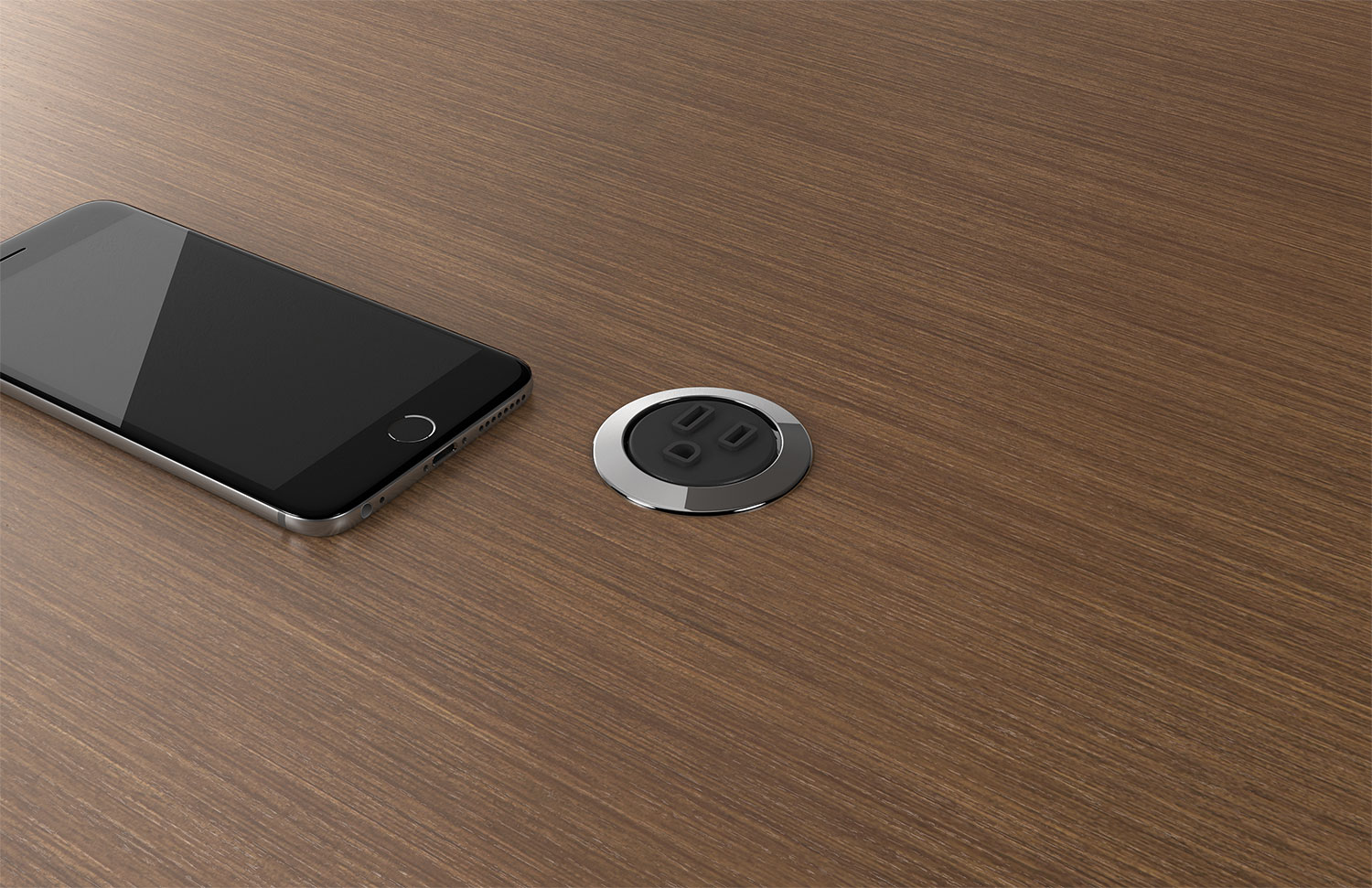 Preview of Power Spec | Black | Round | M27 Walnut Linea Veneer