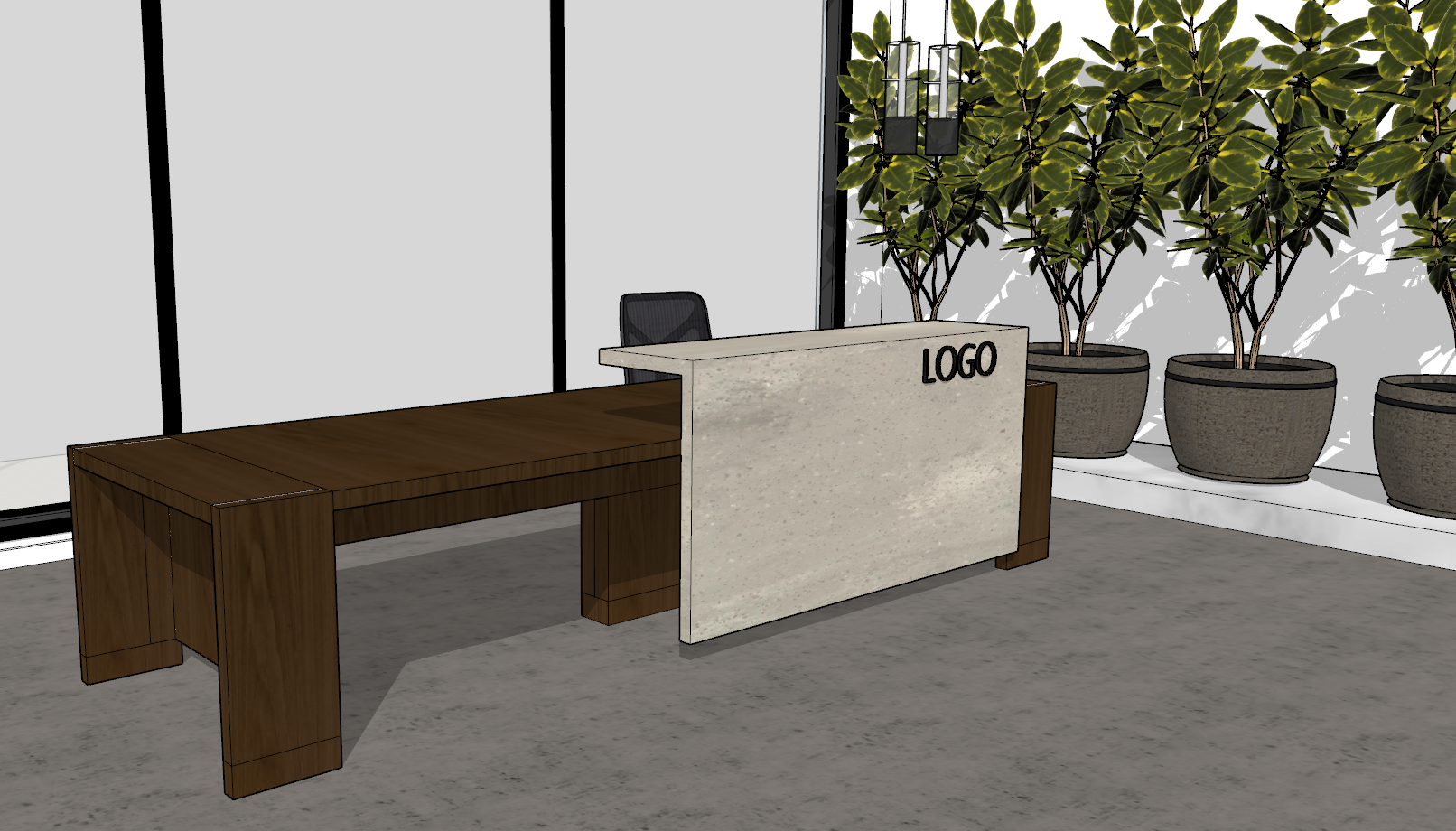 Preston Custom Reception Area Desk Nucraft Assets