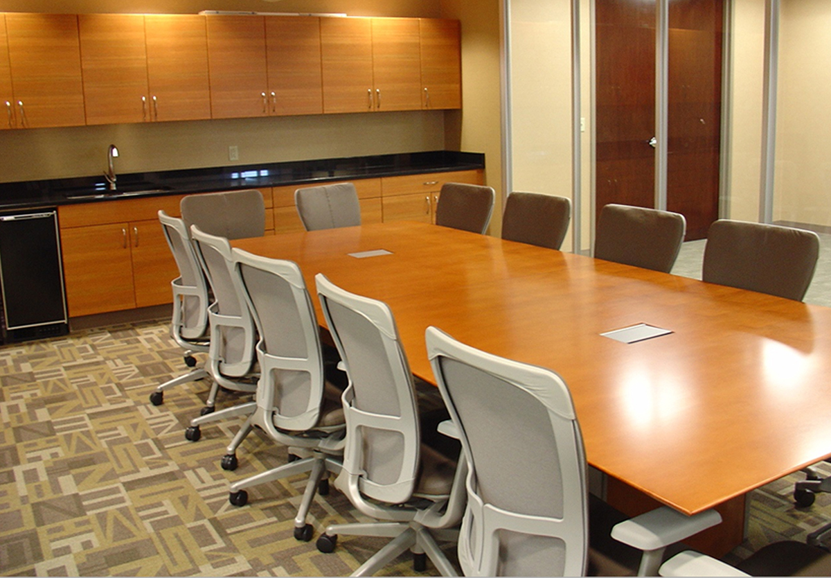 Preview of Saber | Conference Table | Rectangle Veneer Top | Panel Base 