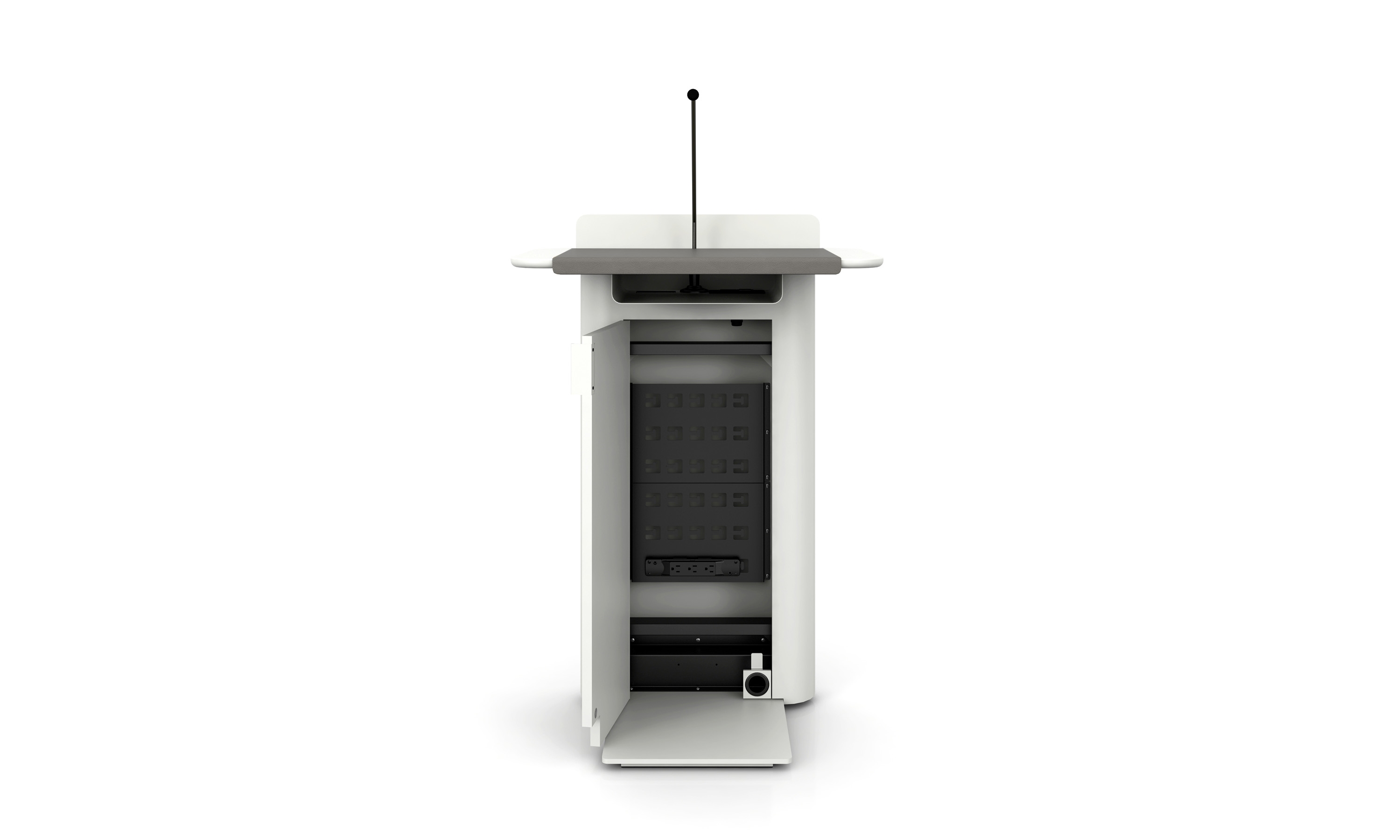 Summit Lectern | Fixed Height | Cloud Paint | Open Door | Nucraft Assets