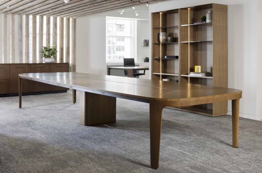 Preview of Alev | Conference Table | Sahara Veneer | 2023 Chicago Showroom 