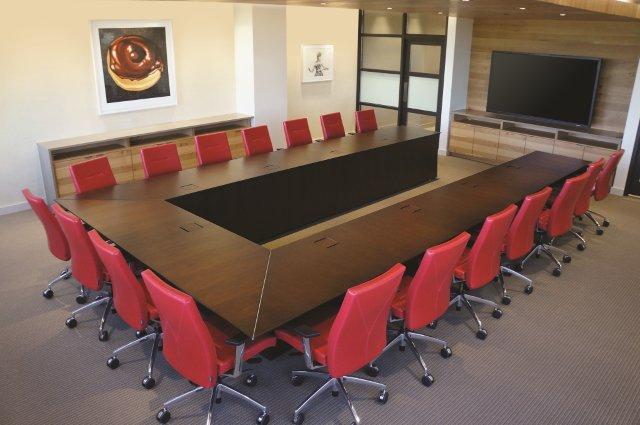 Preview of Ativa | Conference Table | M26 Walnut Veneer | U Shape