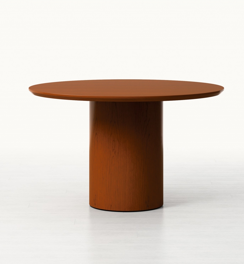 Preview of Forte | Conference | Round G95 Spring Cherry Veneer | Veneer Cylinder Base 