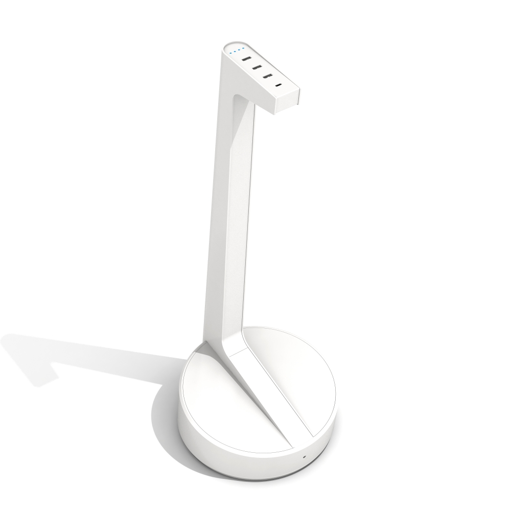 Preview of Charging Stand | Battery Powered | White