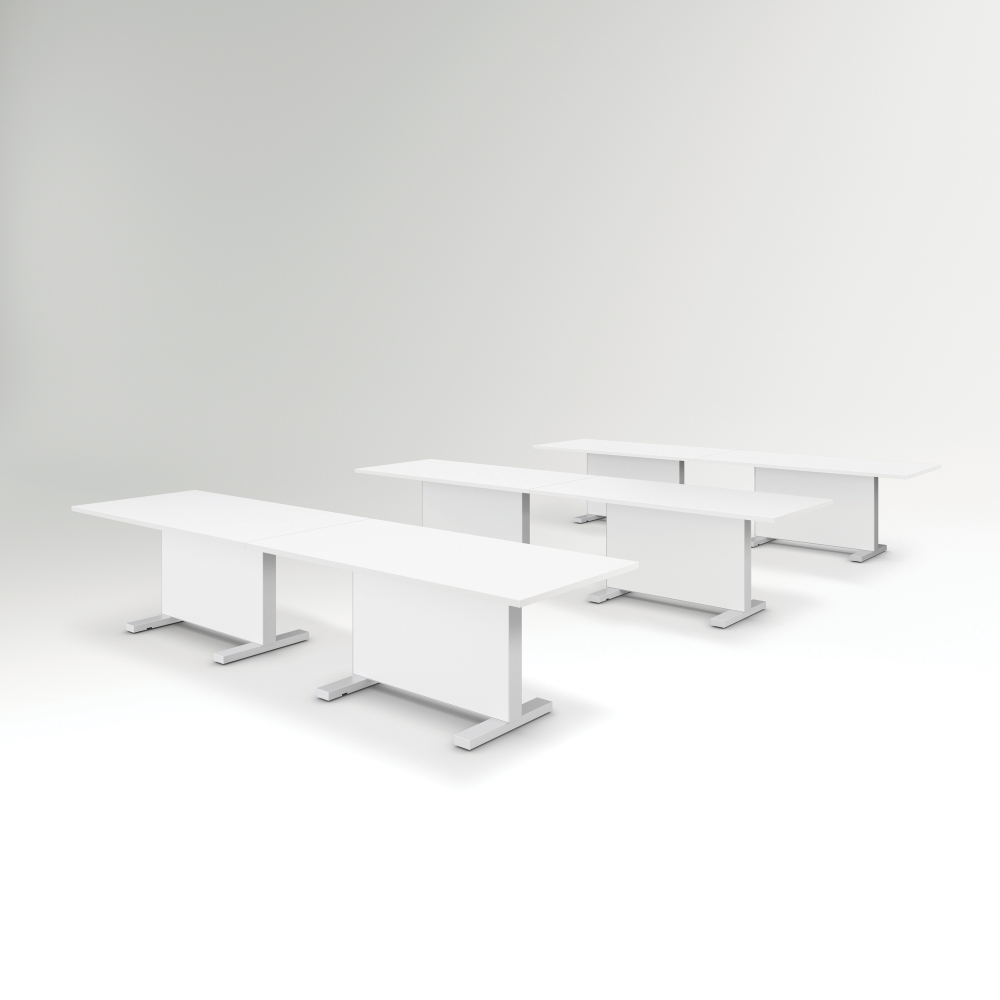 Preview of Approach | Reconfigurable Tables | Bright White Laminate Table | Training