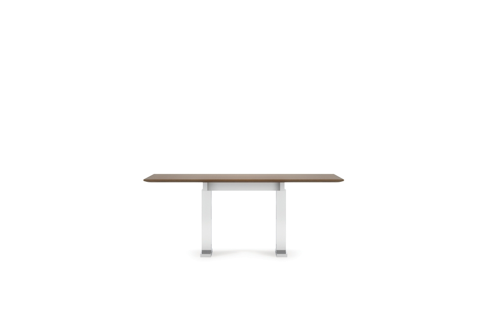 Preview of Flow | Conference Table |72” Rectangle Shape Top | Clear Anodized T Base
