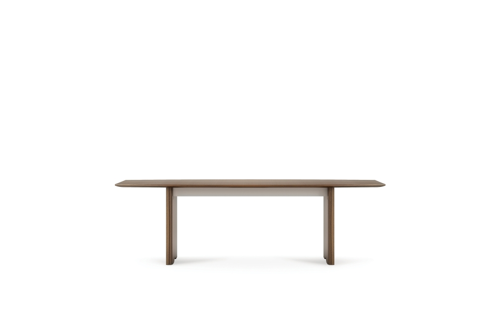 Preview of Flow | Conference Table | 96” Boat Shaped Top | Panel Base
