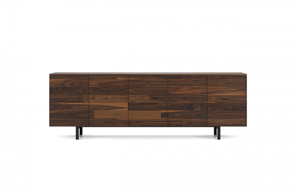 Preview of Flow | Credenza | Plank Veneer | Inset Base | Conference Height 