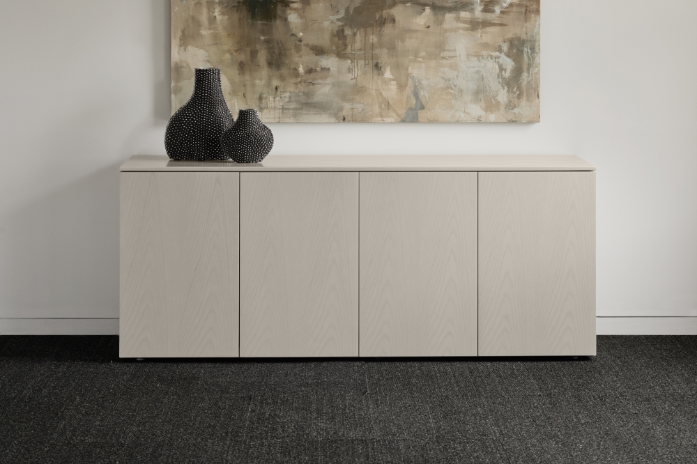 Preview of Flow | Credenza | Custom Ash Veneer | Conference Height