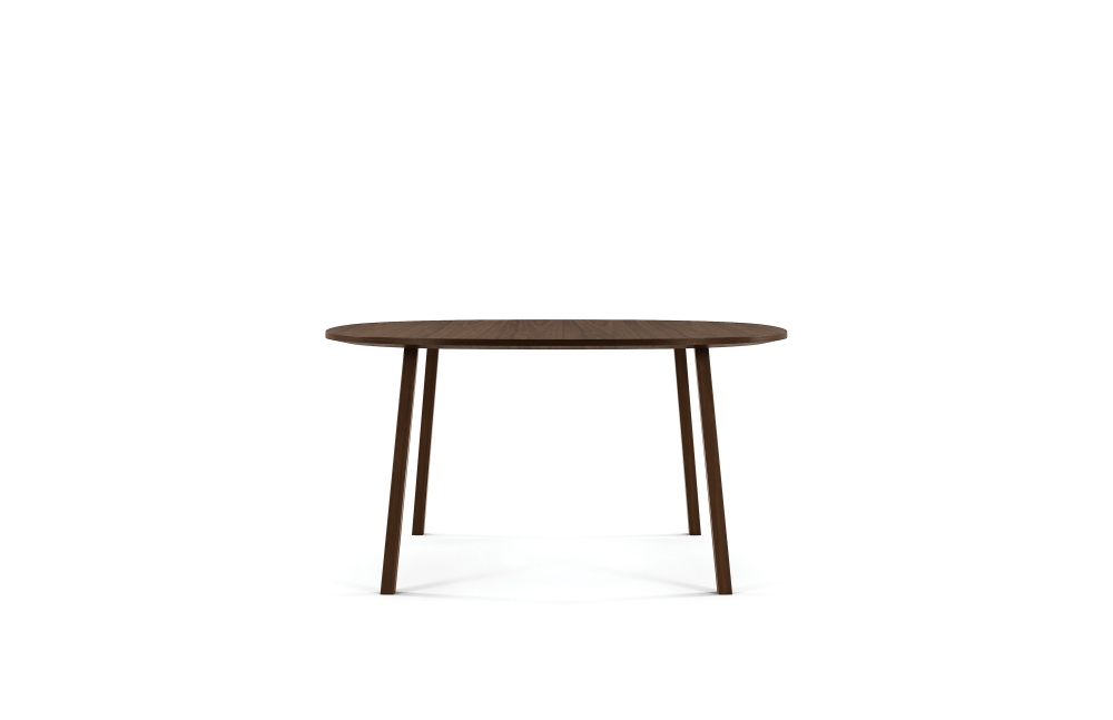 Preview of Two 4 Six | Meeting Table | Soft Square 54” Veneer Top | Veneer Post Legs