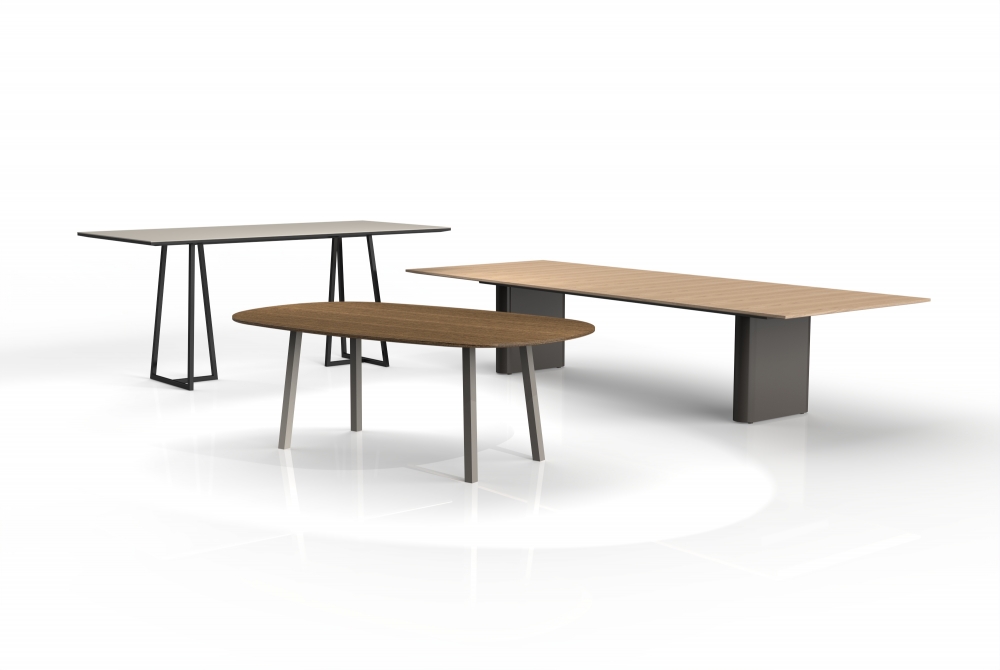 Preview of Two4Six | Meeting Table | Racetrack Base, Post Leg, Open Frame | Group