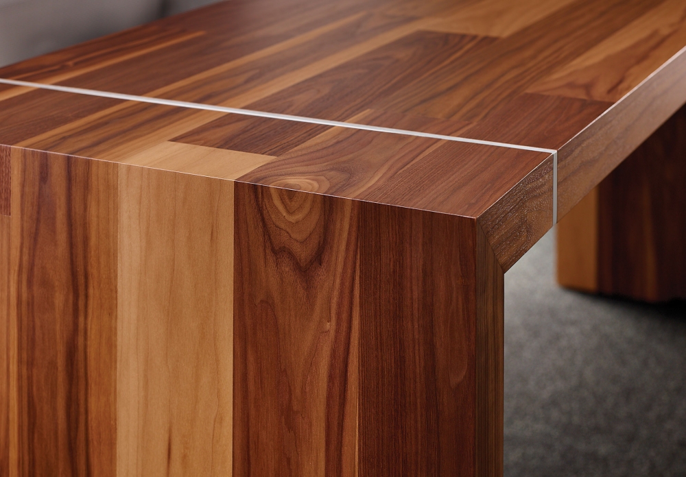 Preview of Tesano | Community Table | Planked Veneer | End Detail