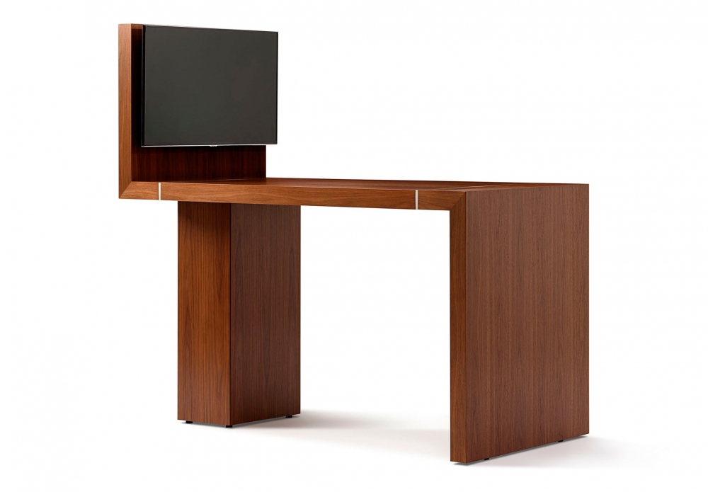 Preview of Tesano | Monitor Table | Standing Height | Angled View