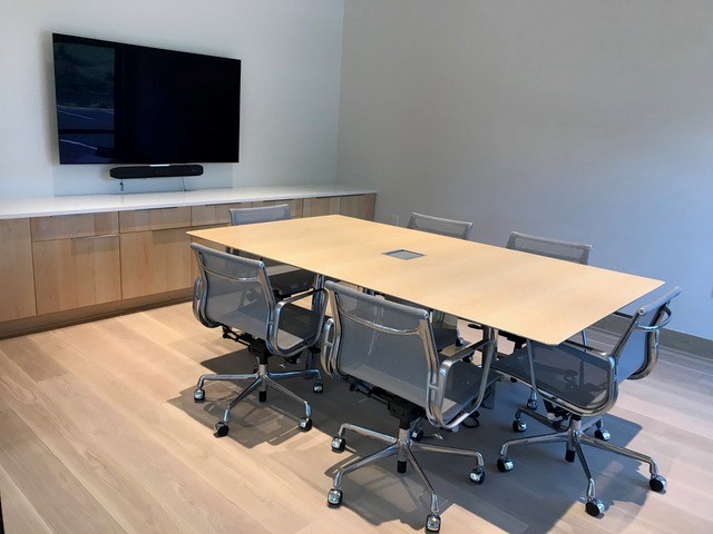 Kai | Conference Table | Dune Veneer | Polished Chrome | Nucraft Assets