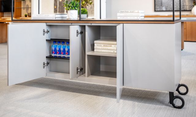 Flow Activity Wall | Credenza | Wire Access Compartment 