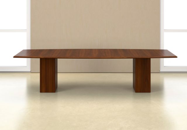 Forte | Conference Table | G95 Spring Cherry Veneer Rectangle Shape Top | Rectangle Base