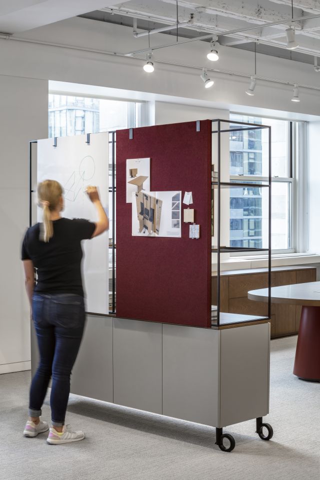 Flow Activity Wall | Marker Board In Use | Chicago Showroom