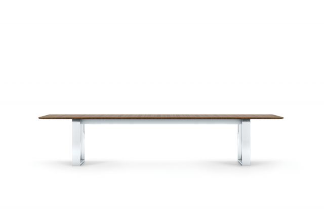 Flow | Conference Table | 120” Rectangle Shape Top | Hoop-base