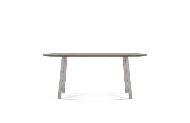Two4Six | Meeting Table | Soft Rectangle Laminate Top | Foil Powdercoat Post Legs | Seated Height