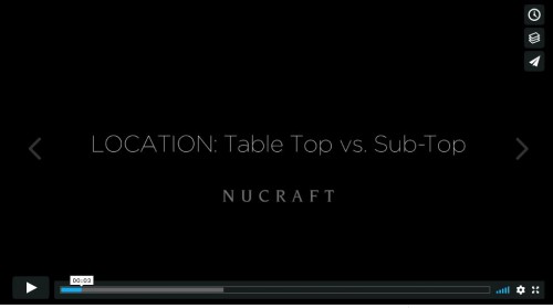 Location: Table Top vs. Sub Top